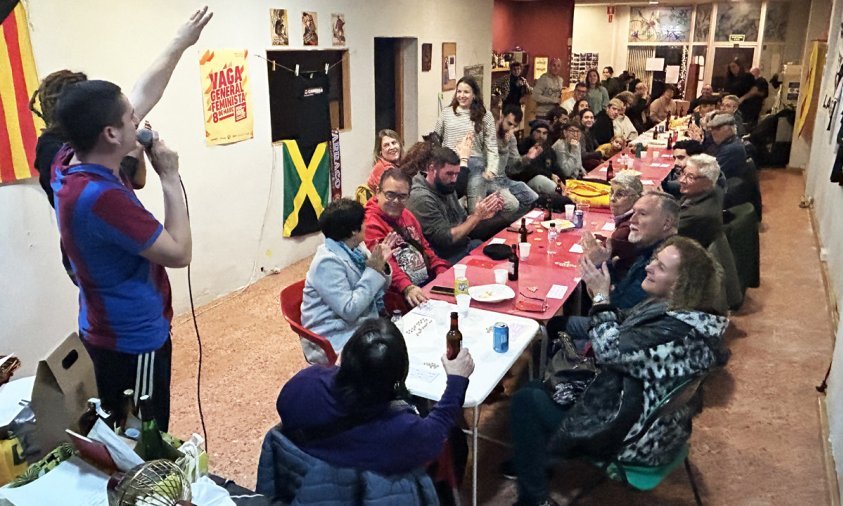 Imatge de la celebració del kinto popular, al Polvorí, a les darreres festes de Nadal