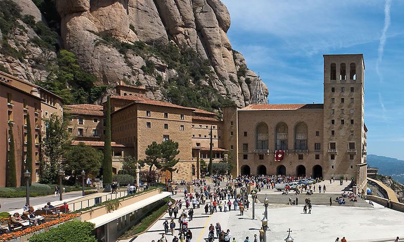 Imatge del santuari de la Mare de Déu de Montserrat