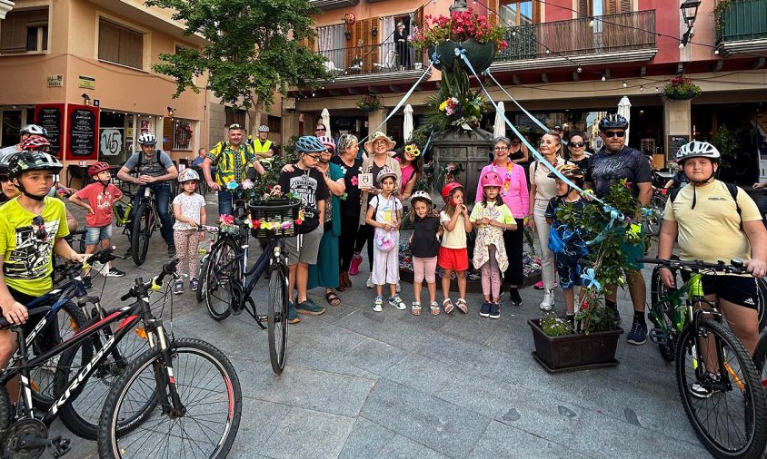 Imatge de la bicicletada de la Festa de la Primavera que es va fer el passat mes de maig