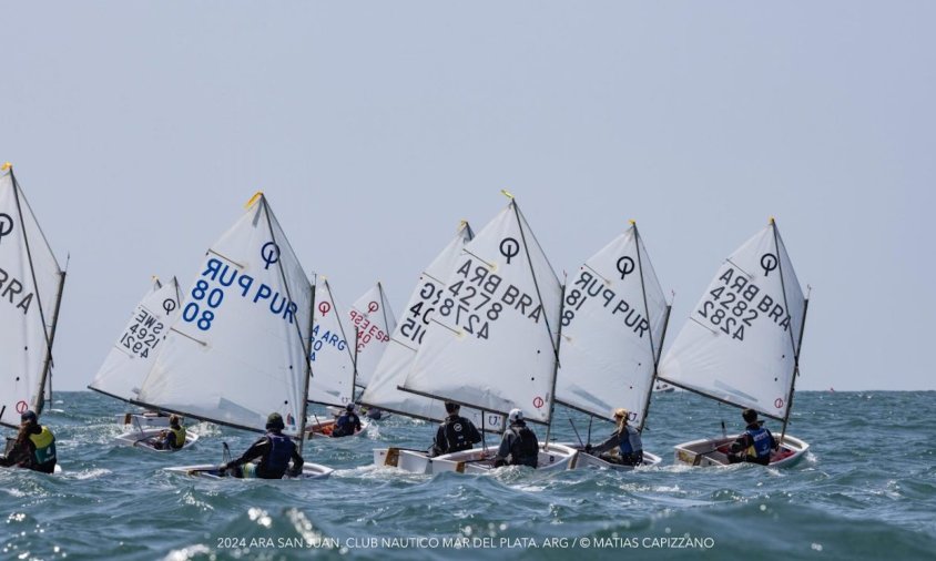 Un moment de la disputa de la regata disputada a Mar del Plata, a l'Argentina