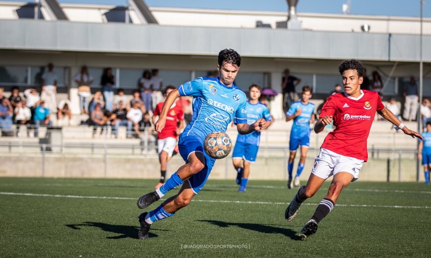 Imatge del partit entre el Cadet A i el Nàstic de Tarragona