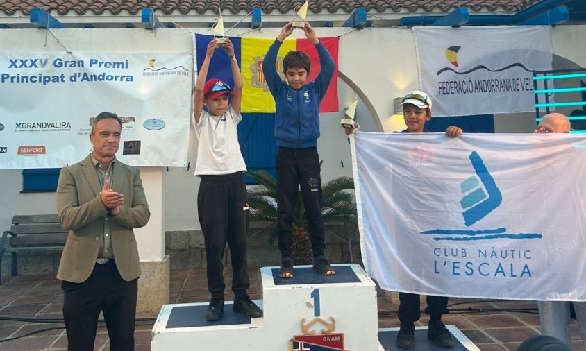 Damià Galcerà es va proclamar campió sub11 d'Optimist al Gran Premi Principat d'Andorra d'Arenys de Mar