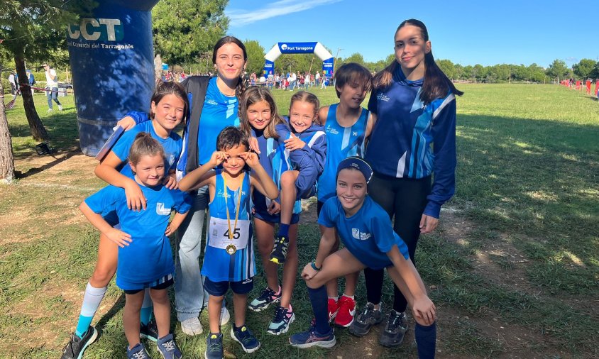 Els més petits del club també van participar al cros del Nàstic