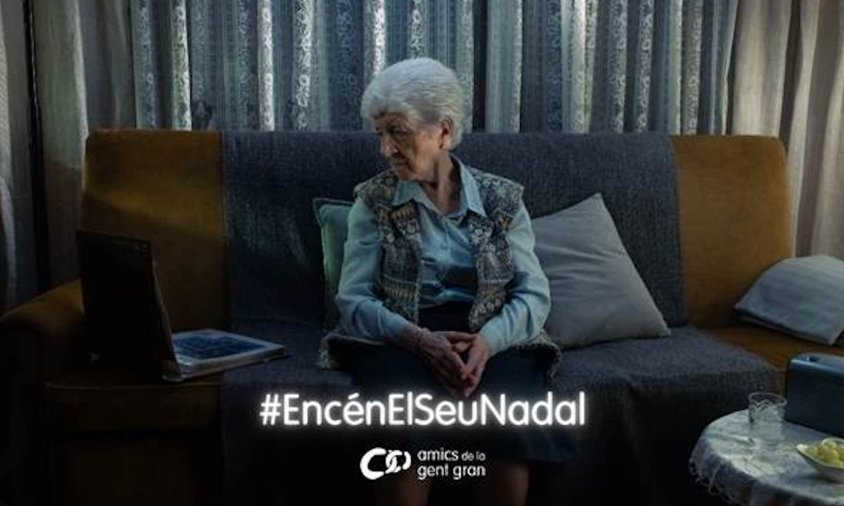 Imatge de la campanya de Nadal de la Fundació Amics de la Gent Gran