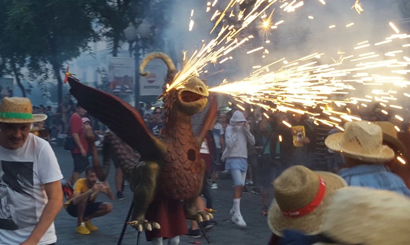 La Farnaqueta al Correfoc Petit de Santa Tecla