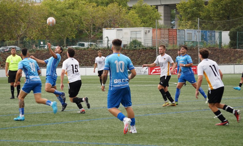 Imatge d'arxiu d'un partit del Cambrils Unió B aquesta temporada