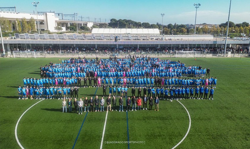 Foto de grup de tots els equips del Cambrils Unió