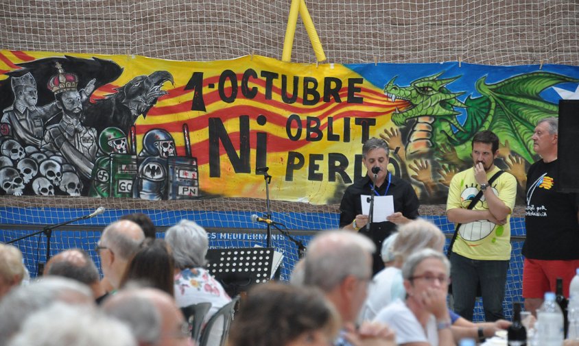 Moment de la lectura del manifest de la jornada