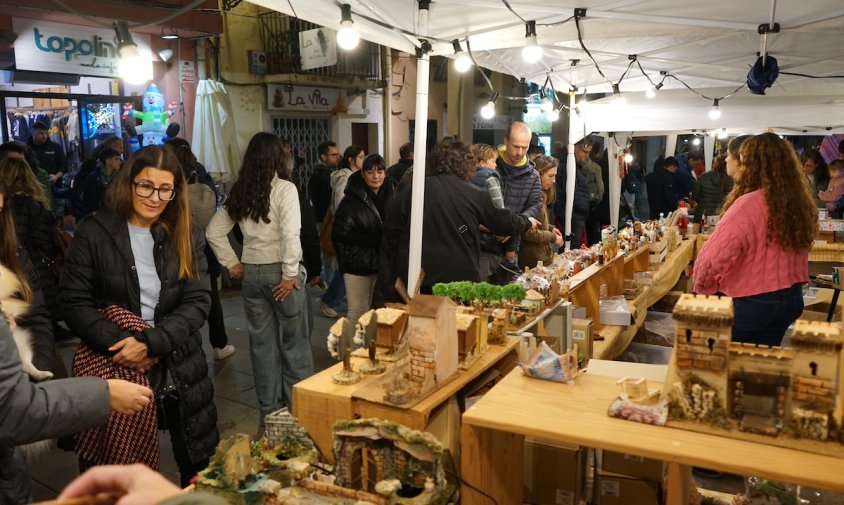 Ambient a la Fira del Regal de Nadal, ahir a la tarda