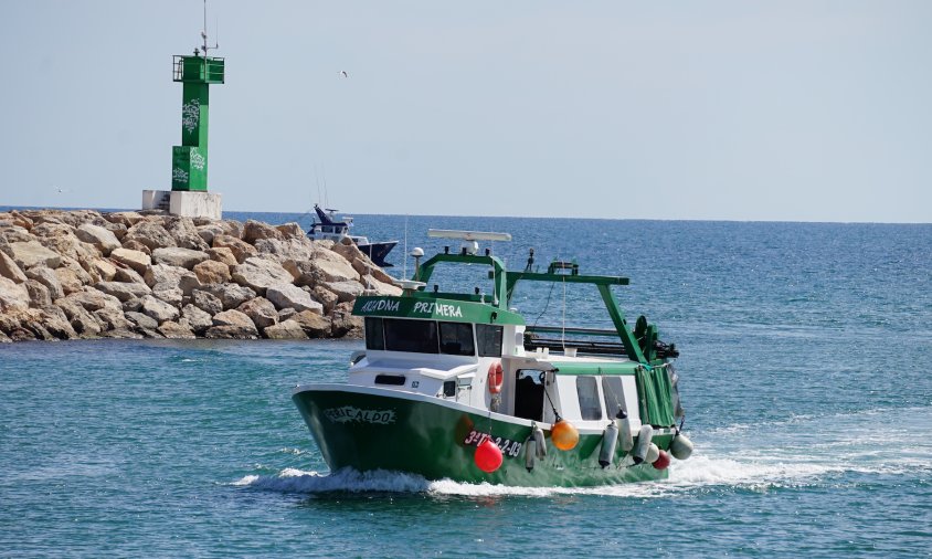 Barques d'arrossegament entrant al port de Cambrils, aquest passat estiu