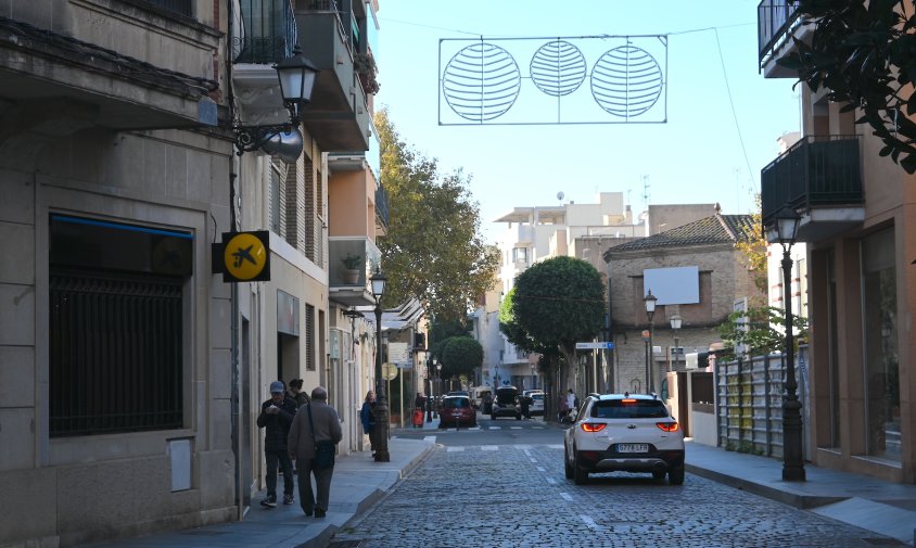 Llums de Nadal a la plaça del Marquès de Marianao