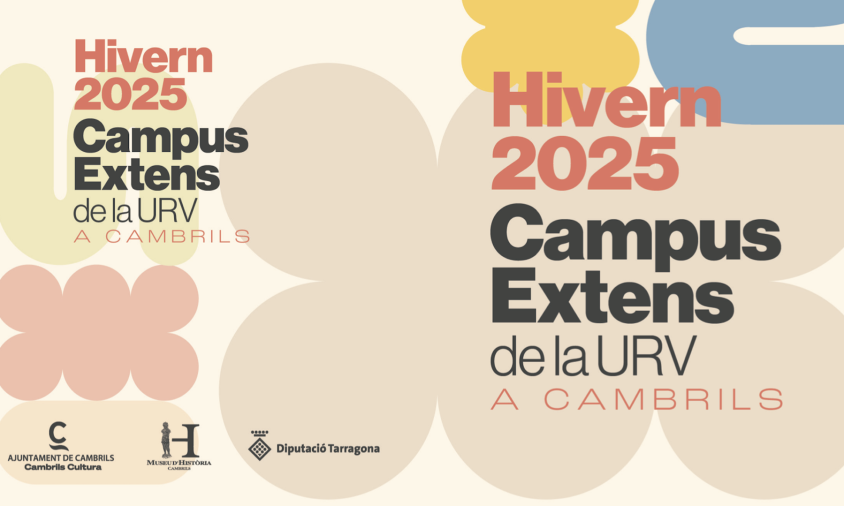 Cartell de la programació d'hivern del Campus Extens de la URV