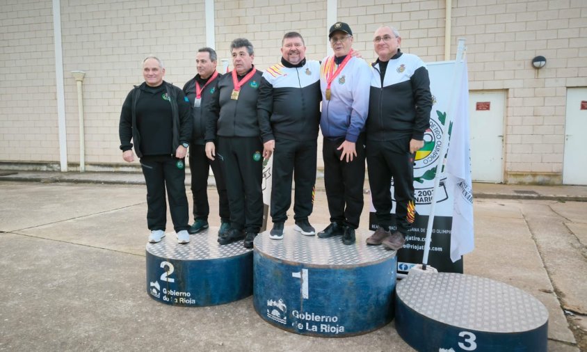 L'equip de la federació catalana es va penjar la medalla d'or en la categoria veterans