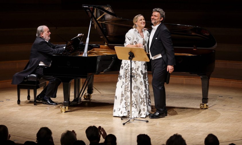 Un moment de l'actuació de Diana Damrau i Jonas Kaufmann