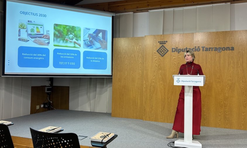 Noemí Llauradó, presidenta de la Diputació de Tarragona, va presentar els principals projectes de l'ens fins el 2030