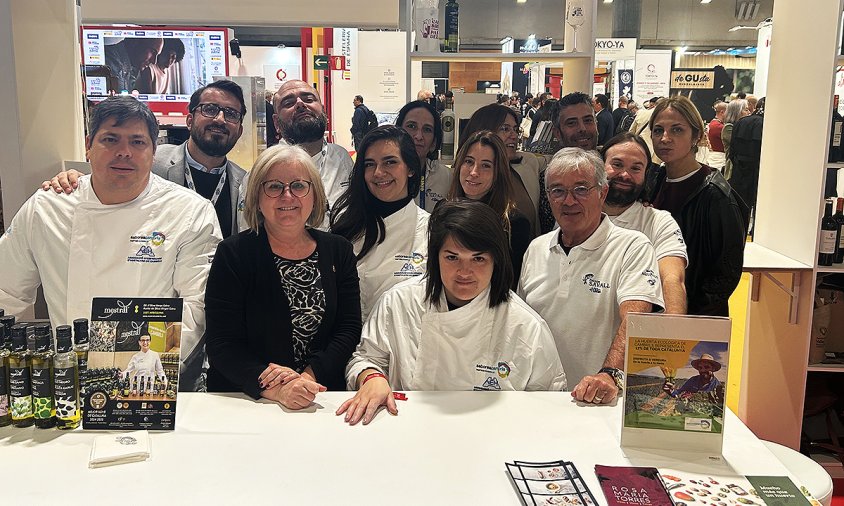 La delegació cambrilenca, ahir, a Madrid Fusión