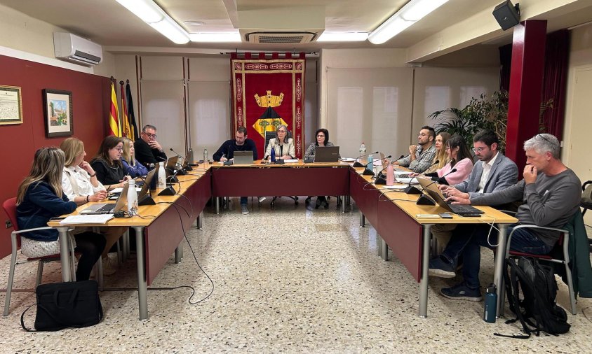 Imatge del ple de l'Ajuntament de Vandellòs i l'Hospitalet de l'Infant