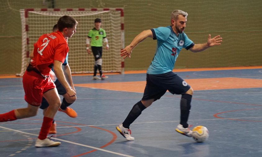 Un moment del partit entre el Mediterrani i el Solsona, el passat diumenge a la tarda