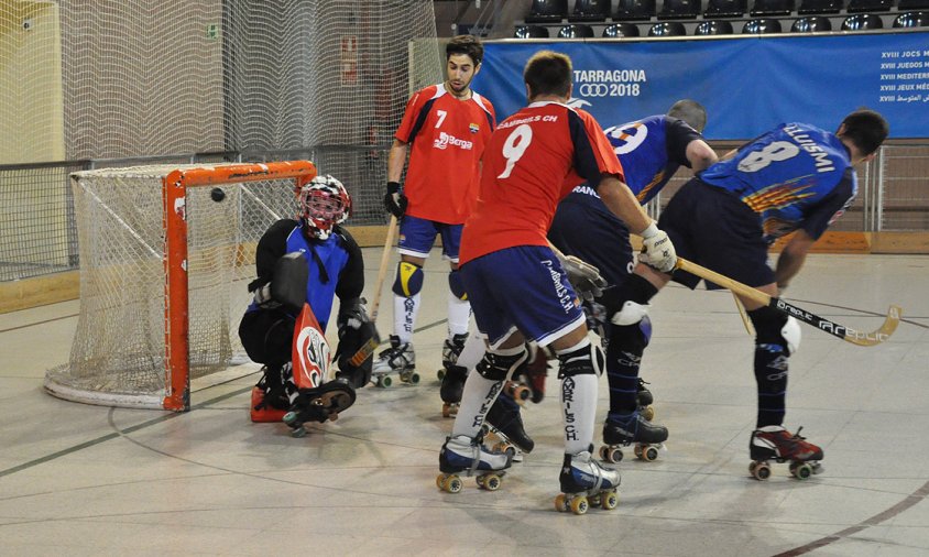 Imatge d'un partit del Cambrils CH aquesta temporada