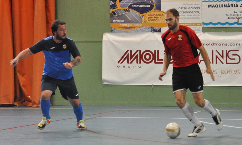 Un moment del partit entre el Laguna i el Tecnovit Alforja, el passat dissabte