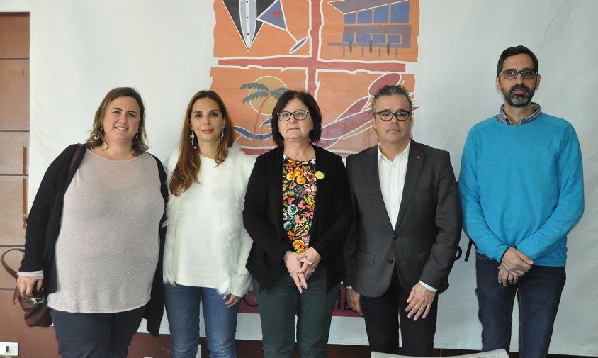 Un moment de la presentació de la jornada, ahir al matí, a l'Escola d'Hoteleria i Turisme