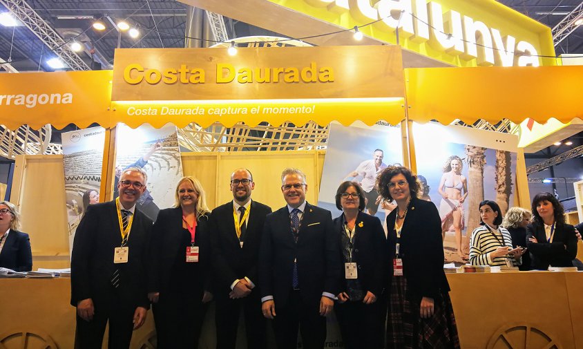 Representants de l'Aliança Turística de la Costa Daurada, ahir, a Fitur