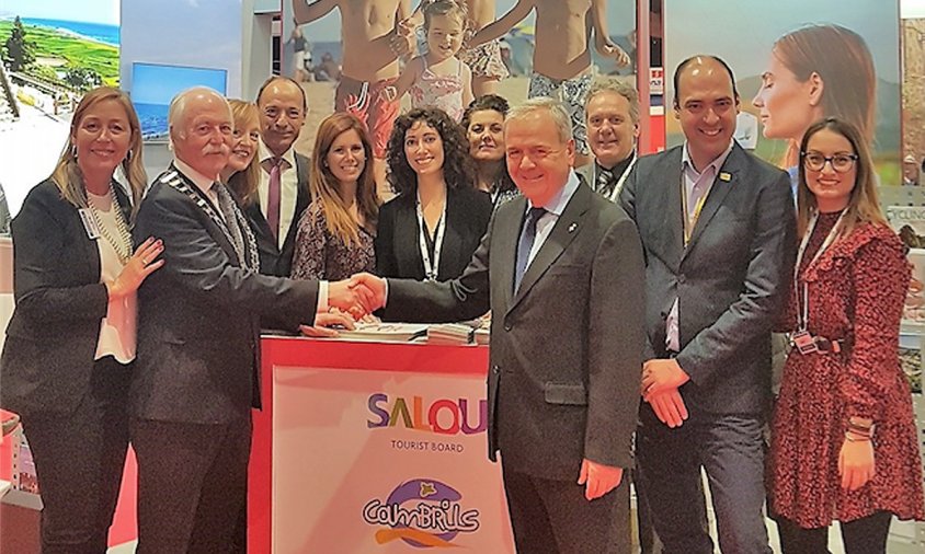 Imatge de l'estand conjunt de Cambrils i Salou a la fira Holiday World Show de Dublín