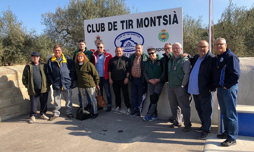 Tiradors del Club de Tir Olímpic Cambrils que van competir a Amposta