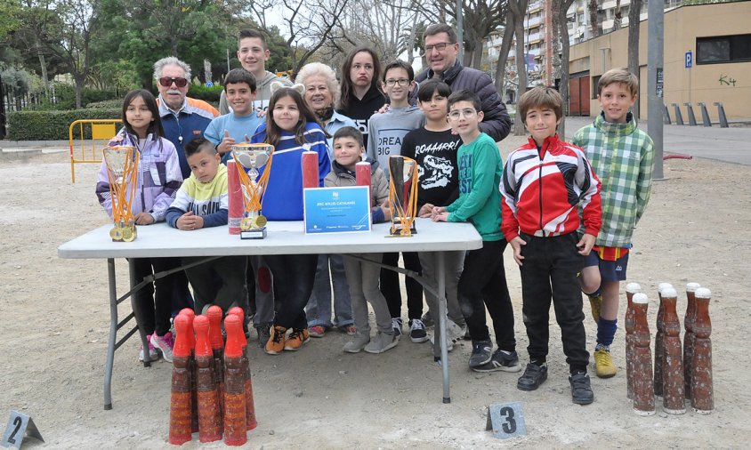 Foto de grup dels alumnes participants a la competició