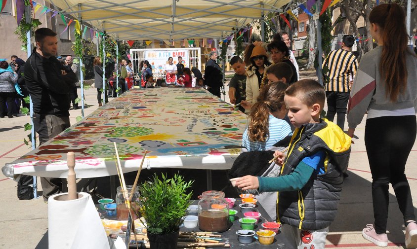 Imatge de la jornada veïnal al parc de Nou Cambrils, el passat dissabte al migdia