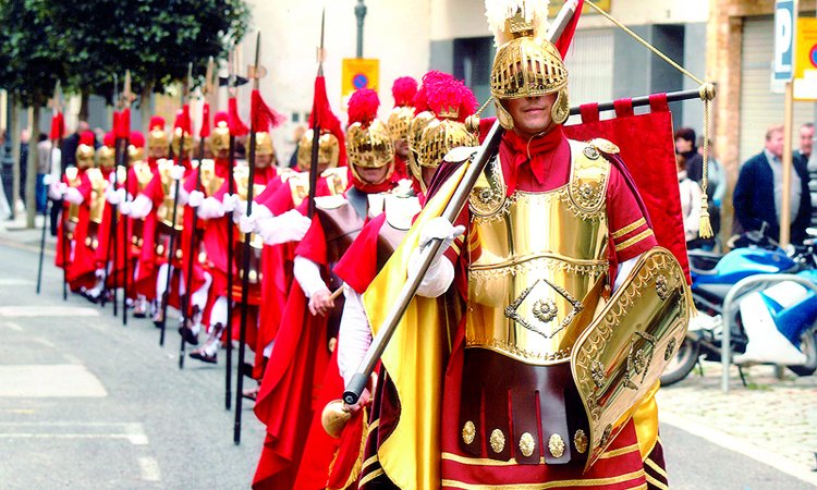 Els Armats de la Congregació de la Puríssima Sang el dia de la seva estrena, ara fa 10 anys