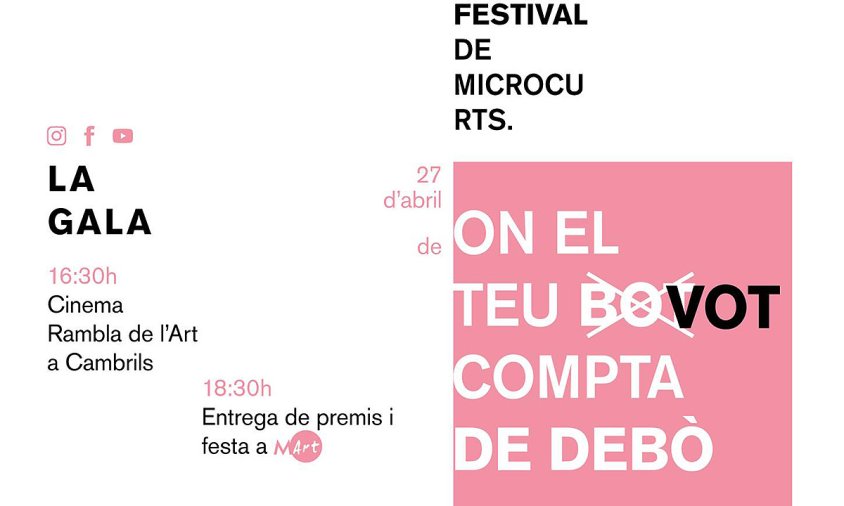 Cartell de la gala d'entrega de premis del Festival Ràbia