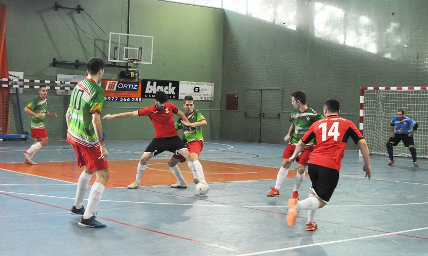 Partit de la primera volta de la lliga entre el Laguna i el Catllar, el passat desembre