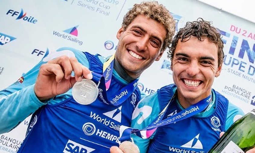 Celebració de la medalla de plata aconseguida per Jordi Xammar i Nicolás Rodríguez