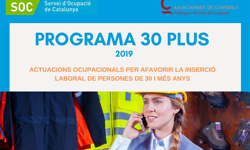 Cartell del programa d'inserció laboral