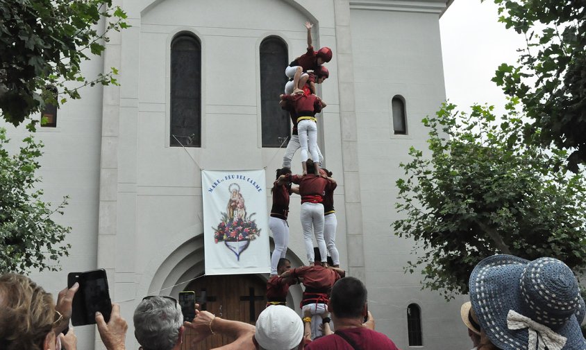 3 de 6 dels Xiquets de Cambrils, en la diada castellera del passat diumenge