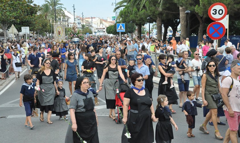 Imatge de la processó de la Mare de Déu del Carme de l'any passat