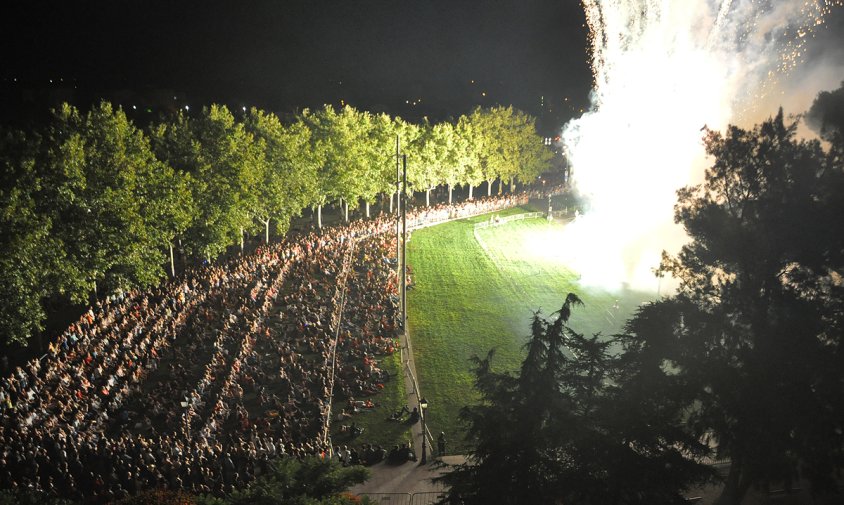 Espectacle pirotècnic de la Nit del Foc de l'any passat