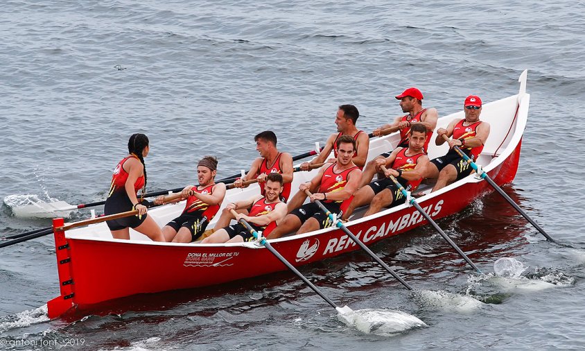 Un moment de la regata disputada a Sant Jaume d'Enveja