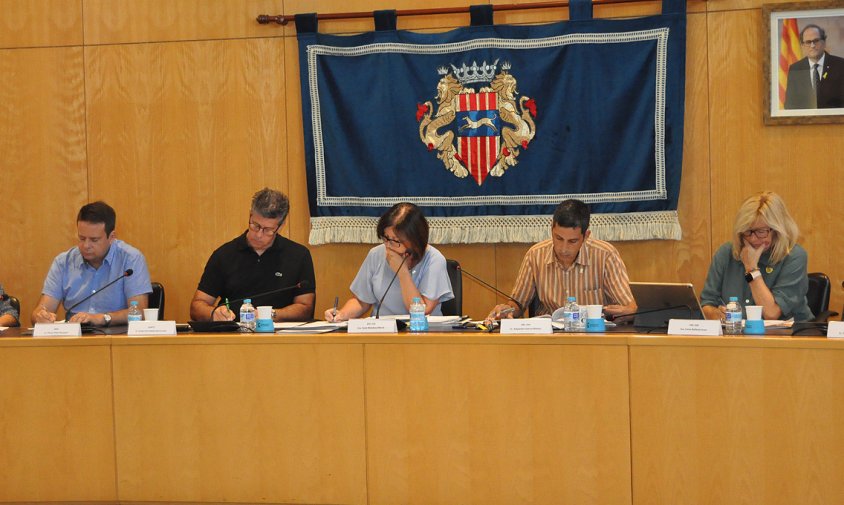 Un moment del ple extraordinari celebrat el passat dimarts al matí