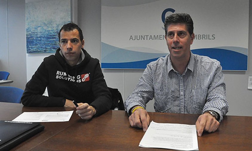 Juanan Fernández i Lluís Abella van presentar la quarta edició de la Mitja Marató de Cambrils