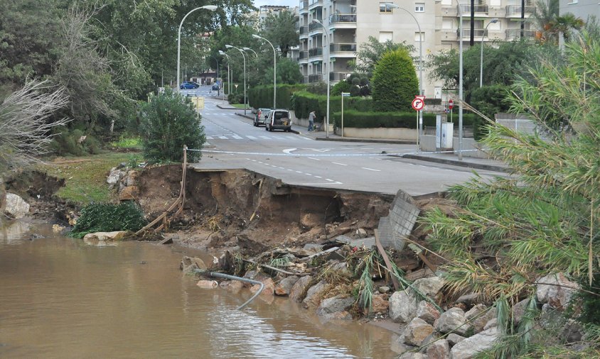 Imatge de la desembocadura del barranc de la Verge del Camí