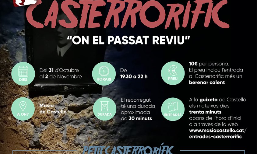 Cartell del Casterrorífic que es representarà al poble de Castelló