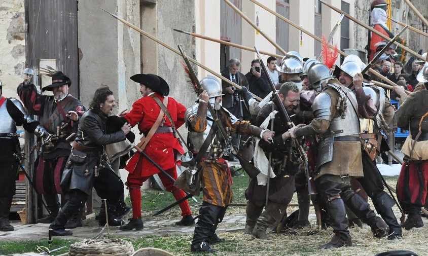 Recreació del Setge de Cambrils que es va fer l'any 2010 en el decurs de l'acte anual de commemoració del Setge