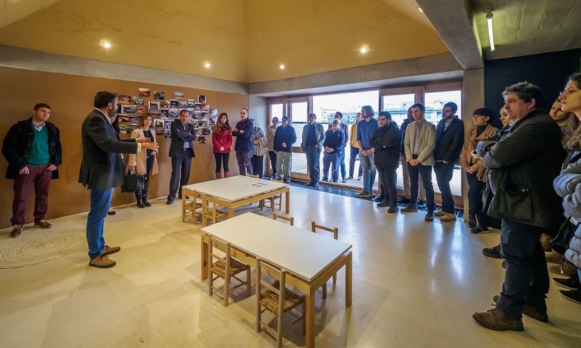 Imatge de l'acte d'inauguració del Petit Museu Escola Àster Antonio Bonet