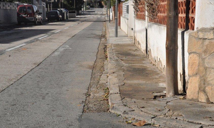 Imatge de l'estat d'alguns carrers del barri de la Llosa