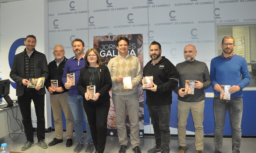 Roda de premsa de presentació de les Jornades de la Galera, ahir al matí