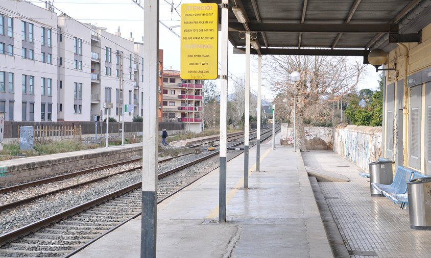 Imatge de l'antiga estació de tren de Cambrils