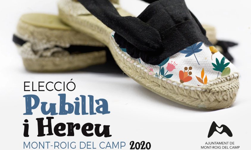 Cartell de l'elecció de la Pubilla i Hereu 2020 a Mont-roig del Camp