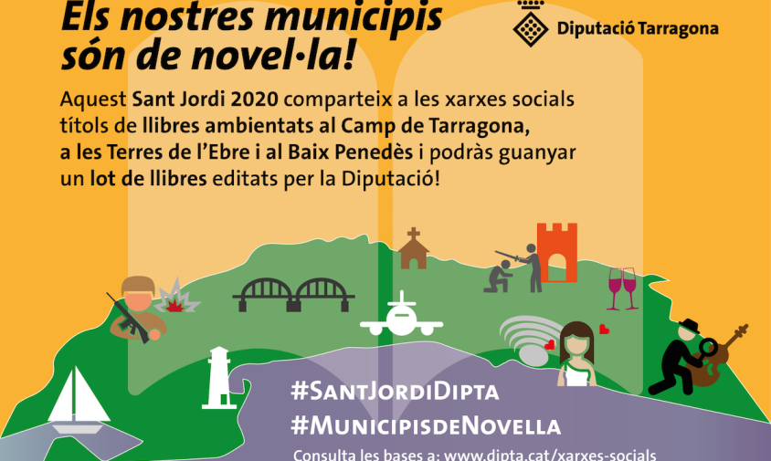 Cartell del concurs impulsat per la Diputació de Tarragona per aquest Sant Jordi